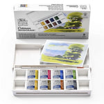 Winsor & Newton Cotman Watercolour Paint Landscape Pocket 1/2 Pan Set 9 SET