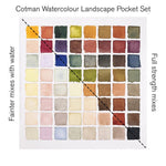 Winsor & Newton Cotman Watercolour Paint Landscape Pocket 1/2 Pan Set 9 SET