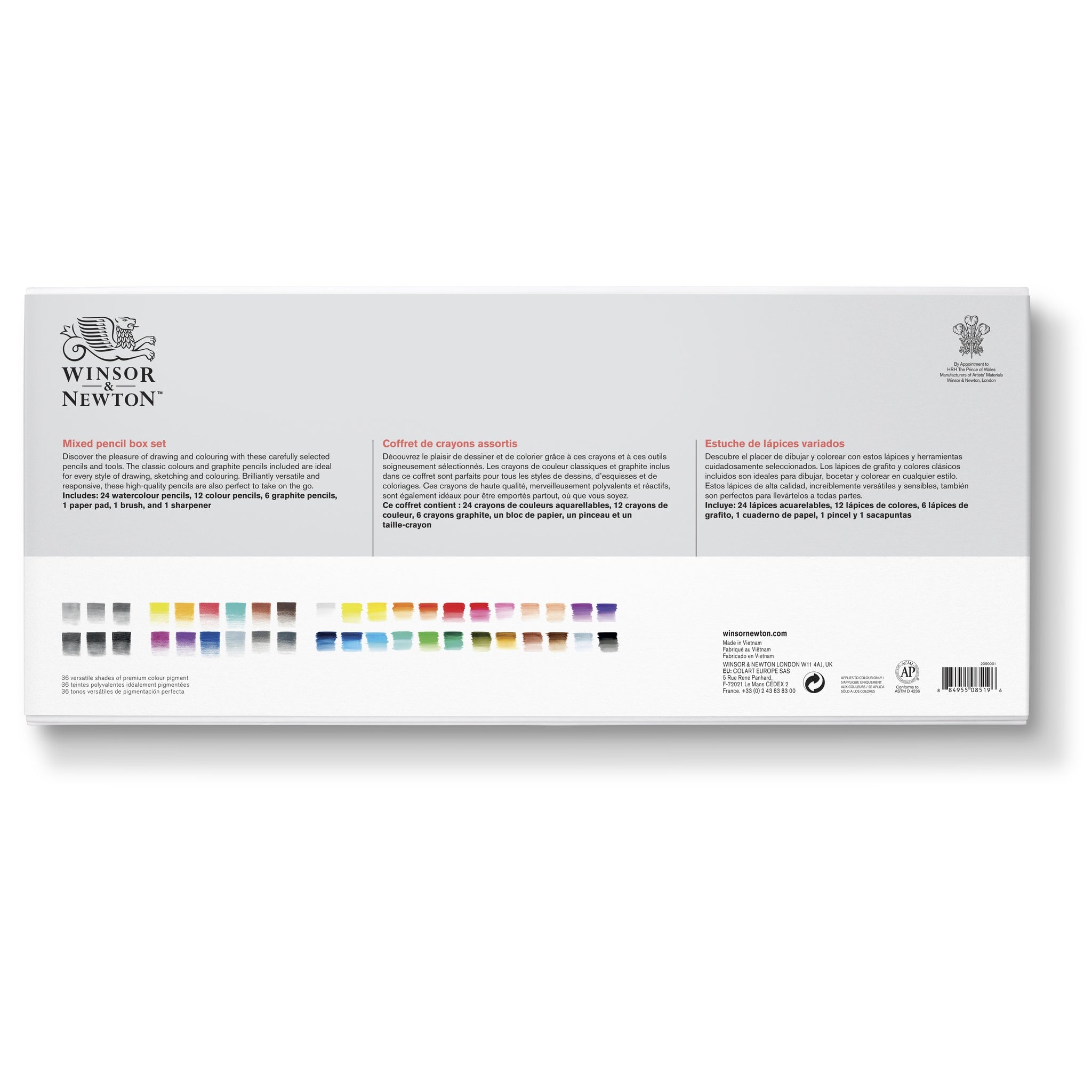 WINSOR & NEWTON STUDIO COLLECTION MIXED PENCIL SET 45