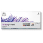 WINSOR & NEWTON STUDIO COLLECTION COLOURED PENCIL SET 50 WITH PAD AND BRUSH