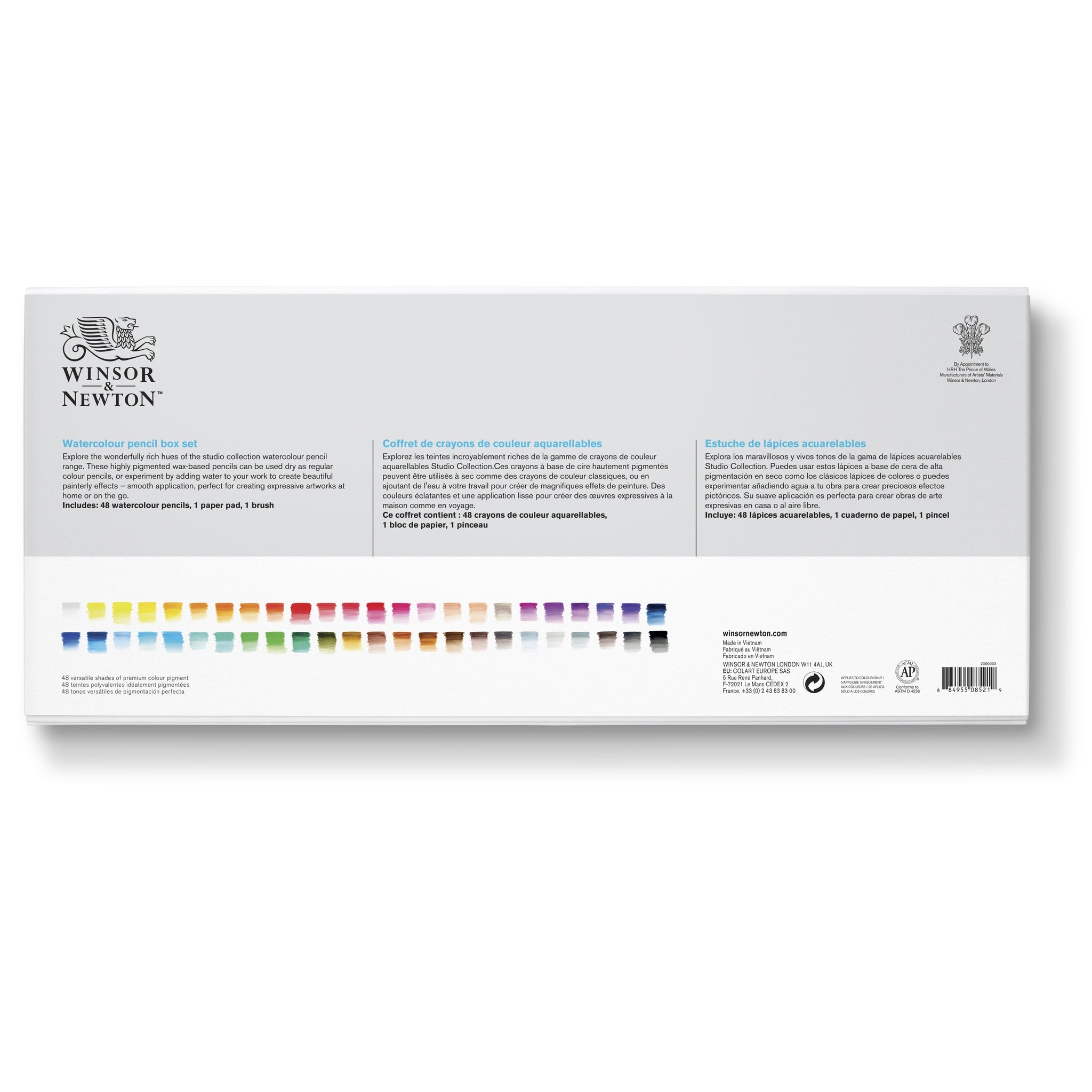 WINSOR & NEWTON STUDIO COLLECTION WATERCOLOUR PENCIL SET 50