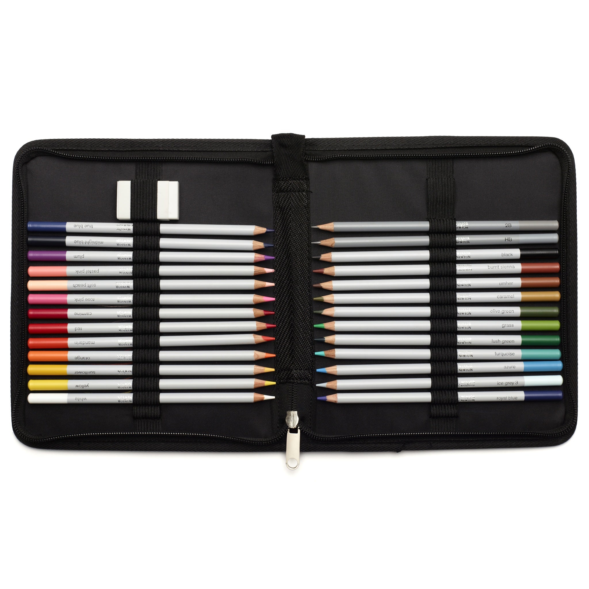 WINSOR & NEWTON STUDIO COLLECTION COLOURED PENCIL ZIP CASE SET 27