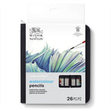 WINSOR & NEWTON STUDIO COLLECTION WATERCOLOUR PENCIL ZIP CASE SET 26