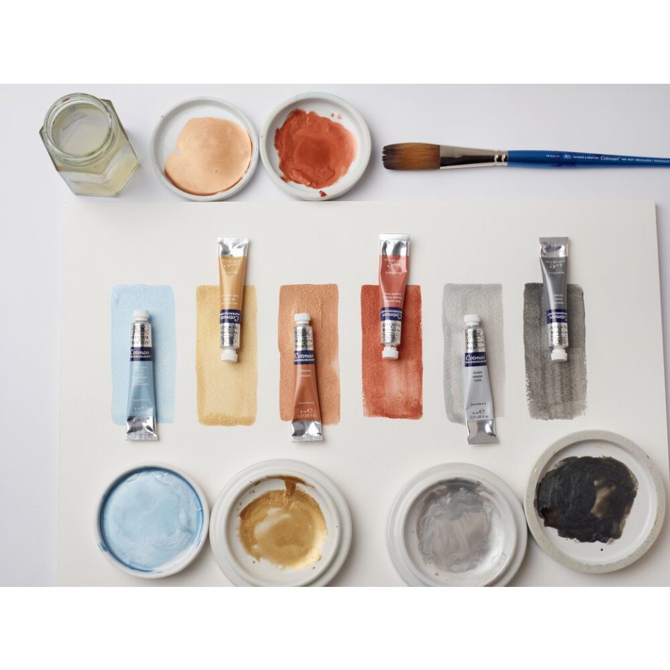 Winsor & Newton Cotman Watercolour Paint Iridescent Blue