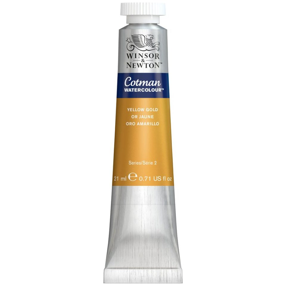 Winsor & Newton Cotman Watercolour Paint Yellow Gold 21ml