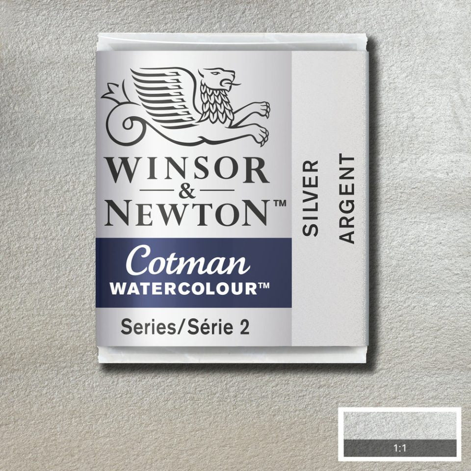 Winsor & Newton Cotman Watercolour Paint Silver
