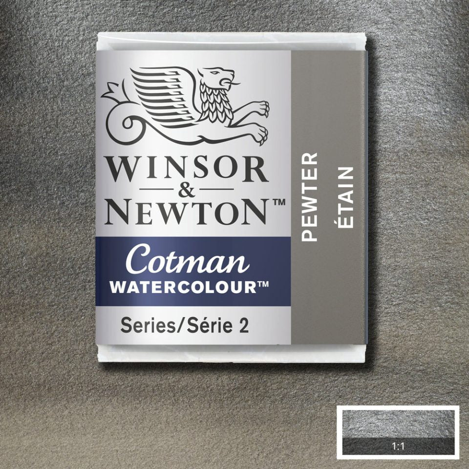 Winsor & Newton Cotman Watercolour Paint Pewter