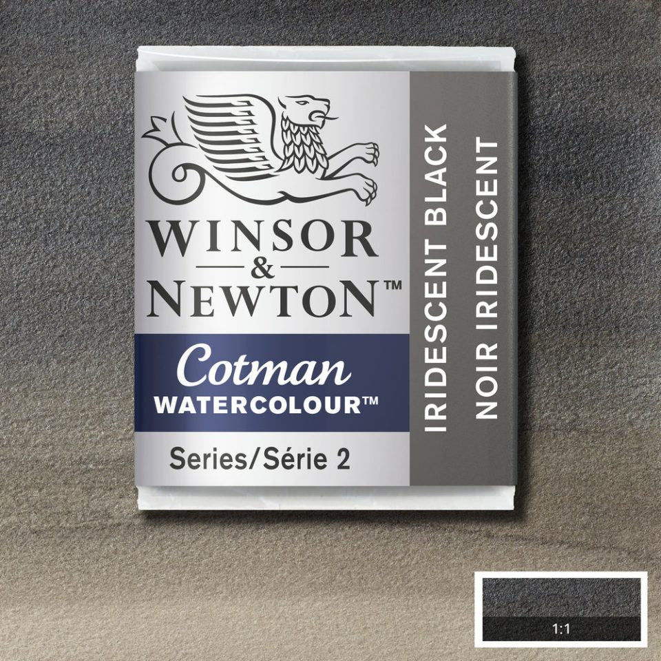 Winsor & Newton Cotman Watercolour Paint Iridescent Black