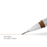 WINSOR & NEWTON PIGMENT FINELINER PEN SEPIA