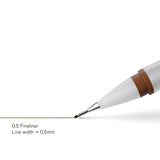 WINSOR & NEWTON PIGMENT FINELINER PEN SEPIA