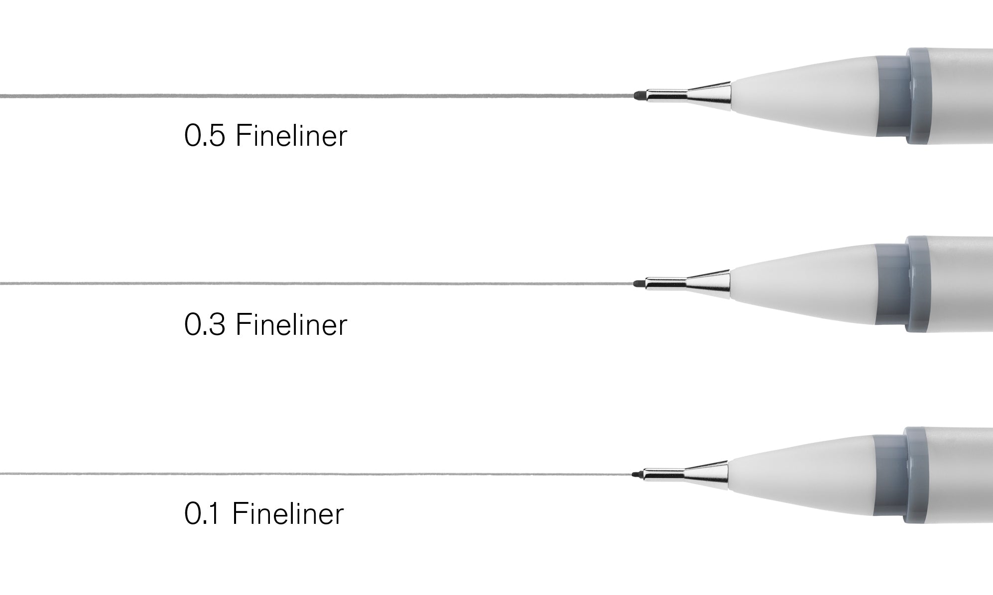 WINSOR & NEWTON PIGMENT FINELINER PEN COOL GREY SET 3