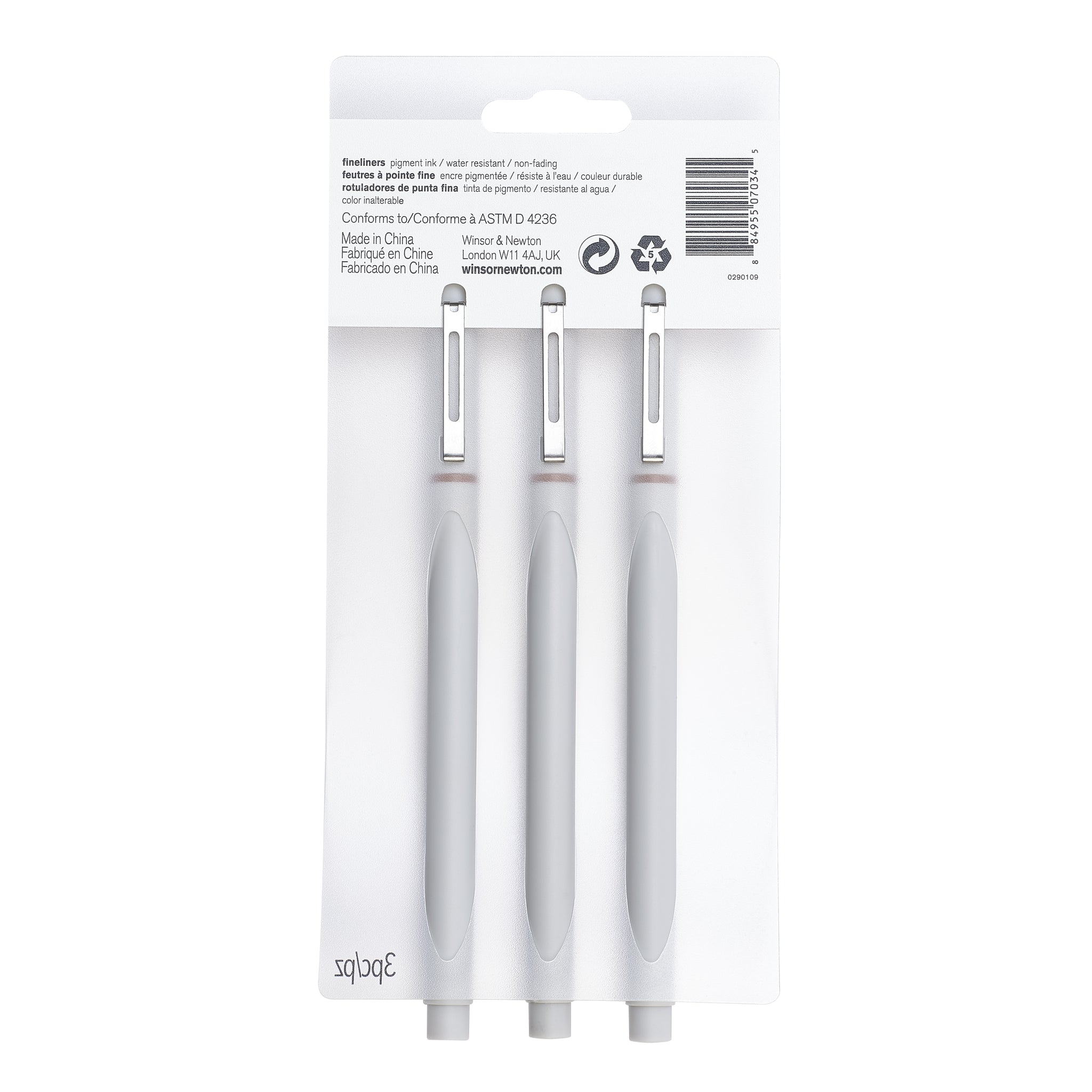WINSOR & NEWTON PIGMENT FINELINER PEN SEPIA SET 3