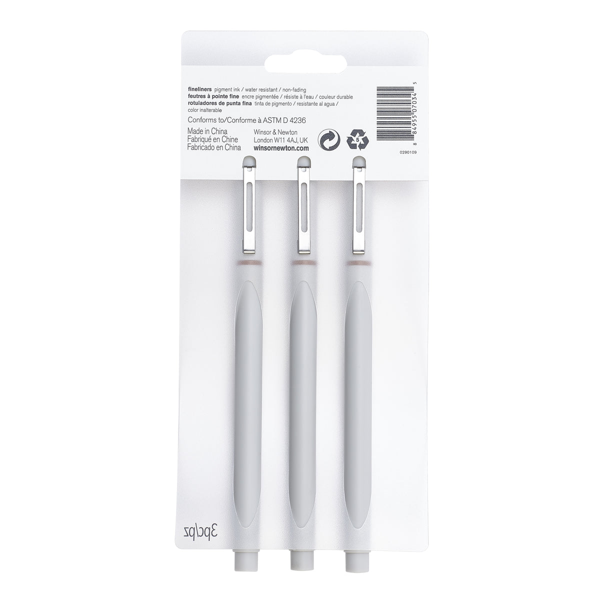 WINSOR & NEWTON PIGMENT FINELINER PEN SEPIA SET 3