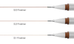 WINSOR & NEWTON PIGMENT FINELINER PEN SEPIA SET 3
