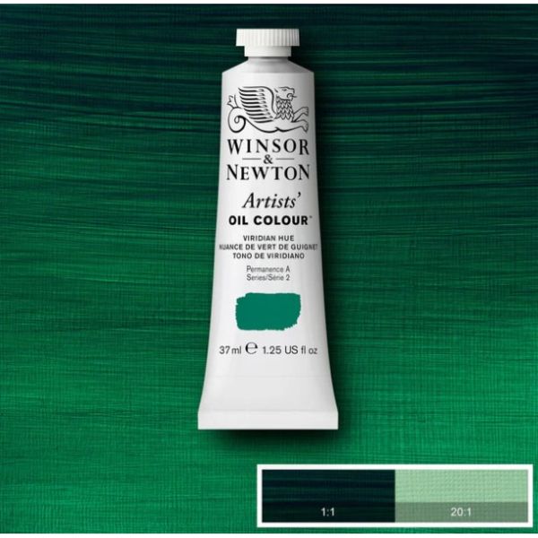 Winsor & Newton Artists Oil Paint Viridian Hue S2 37ml