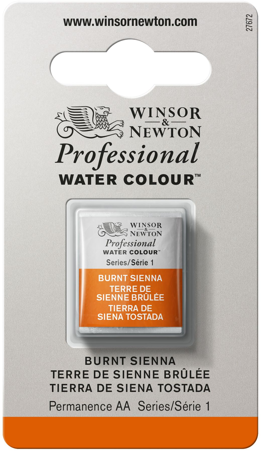 Winsor & Newton Professional Watercolour Paint S1 Burnt Sienna