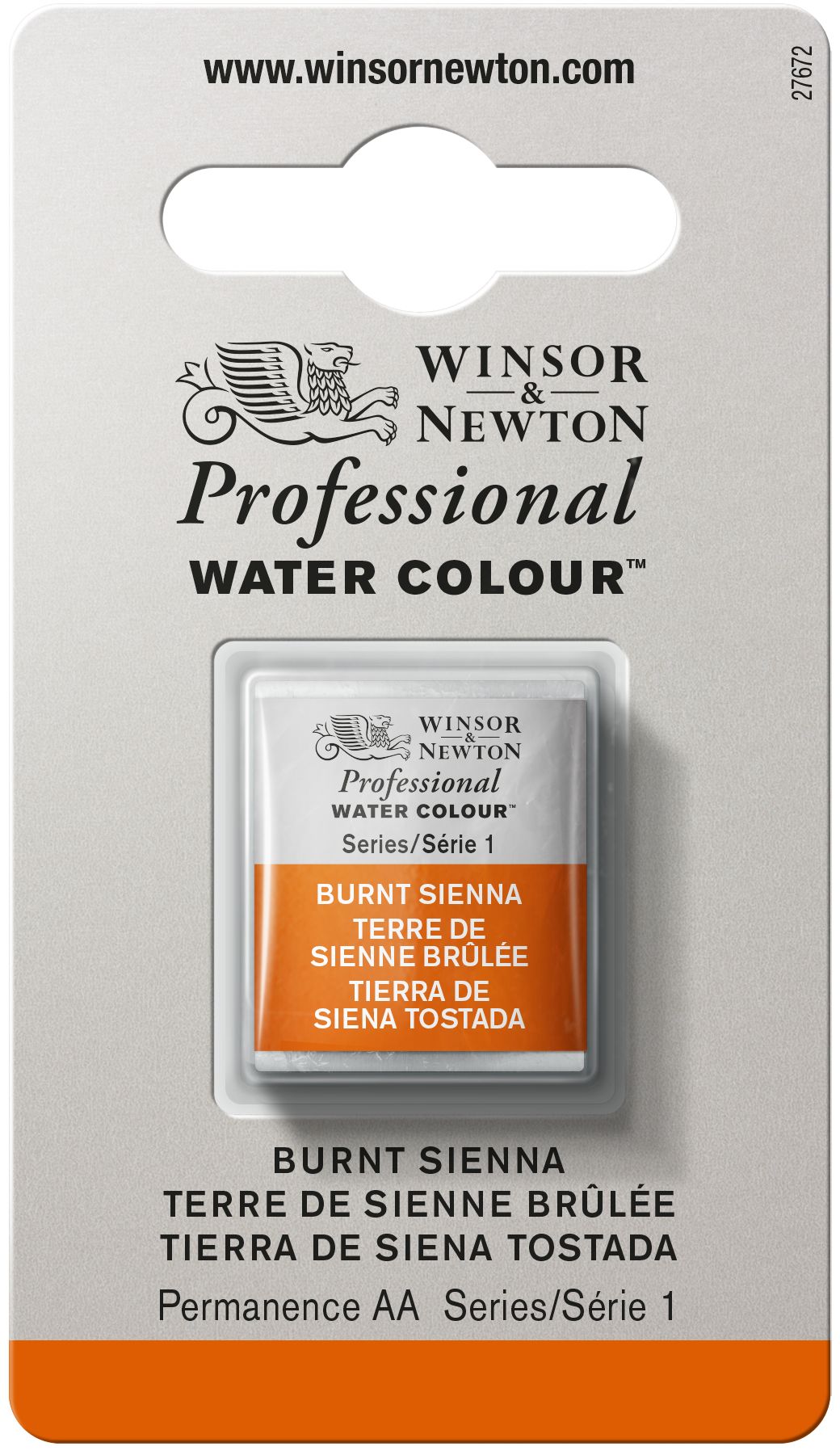 Winsor & Newton Professional Watercolour Paint S1 Burnt Sienna