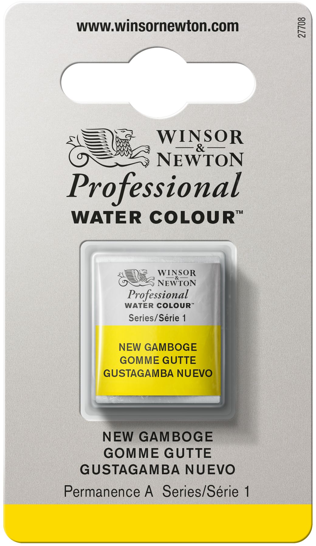 Winsor & Newton Professional Watercolour Paint S1 New Gamboge