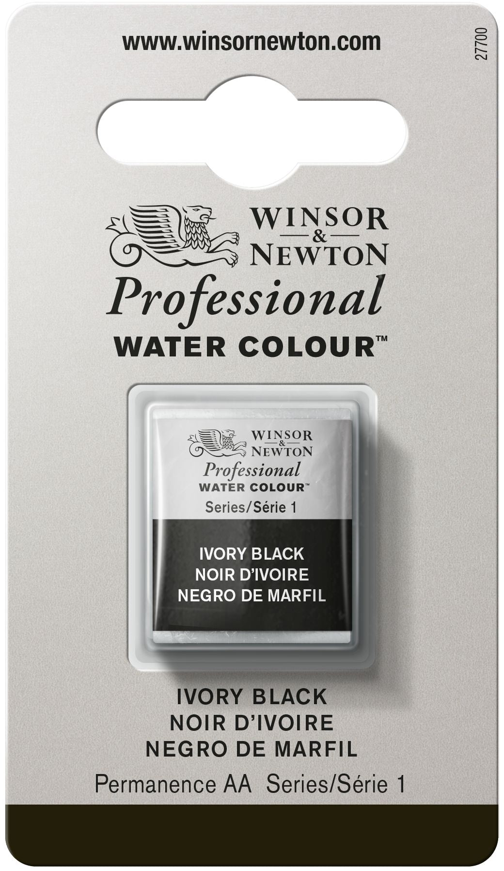Winsor & Newton Professional Watercolour Paint S1 Ivory Black
