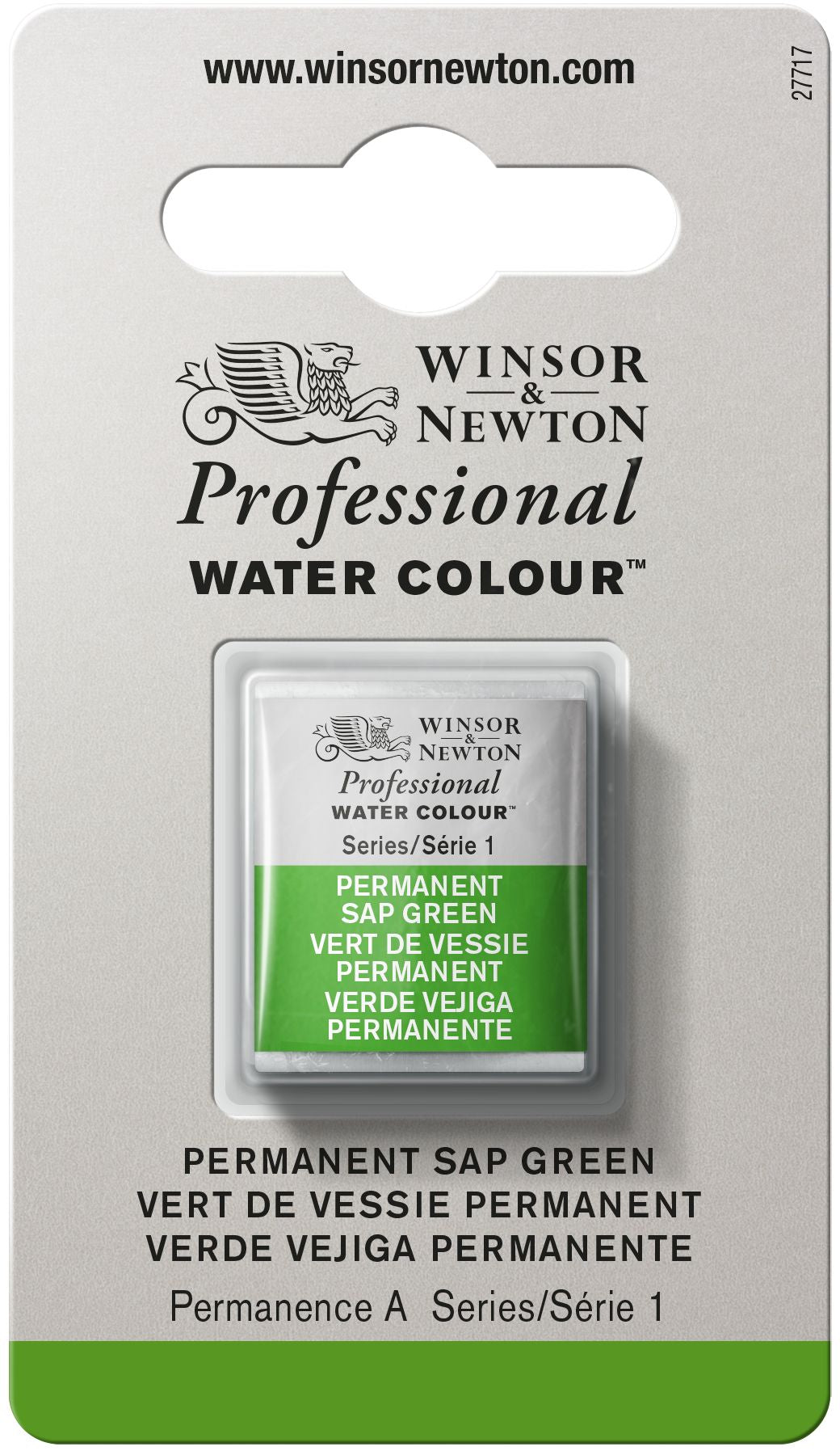 Winsor & Newton Professional Watercolour Paint S1 Permanent Sap Green