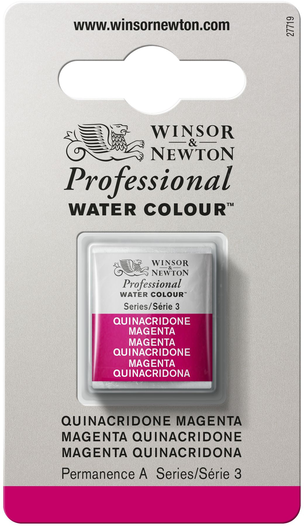 Winsor & Newton Professional Watercolour Paint S3 Quinacridone Magenta