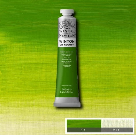 Winsor & Newton Winton Oil Paint Chrome Green Hue 200ml