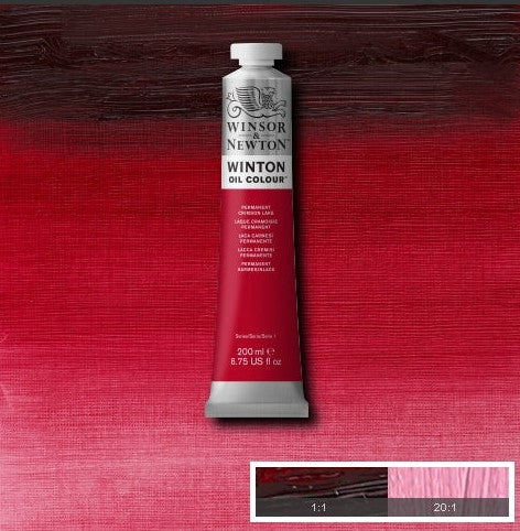 Winsor & Newton Winton Oil Paint Permanent Crimson Lake 200ml