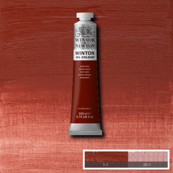 Winsor & Newton Winton Oil Paint Indian Red 200ml