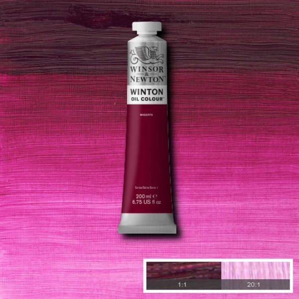 Winsor & Newton Winton Oil Paint Magenta 200ml