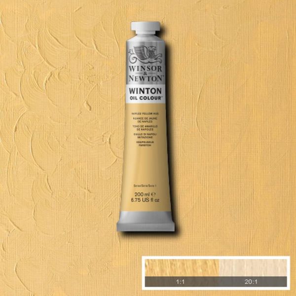 Winsor & Newton Winton Oil Paint Naples Yellow Hue 200ml