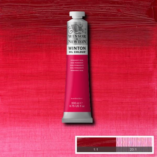 Winsor & Newton Winton Oil Paint Permanent Rose 200ml