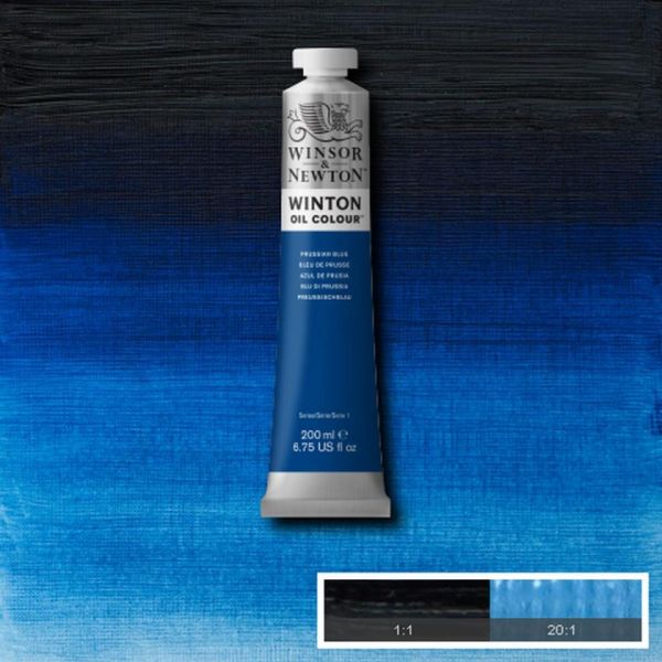 Winsor & Newton Winton Oil Paint Prussian Blue 200ml