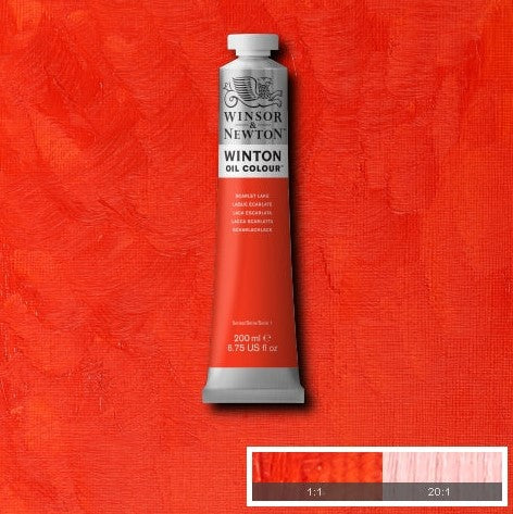 Winsor & Newton Winton Oil Paint Scarlet Lake 200ml