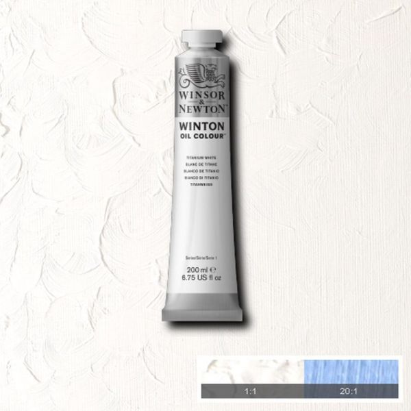 Winsor & Newton Winton Oil Paint Titanium White 200ml