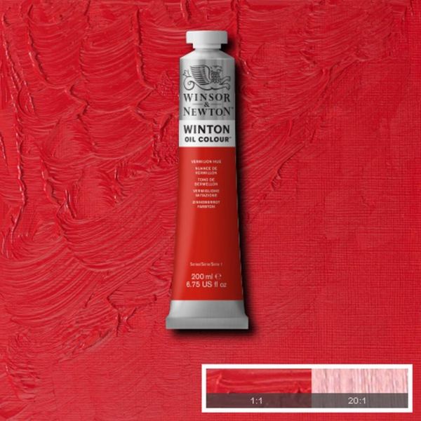 Winsor & Newton Winton Oil Paint Vermilion Hue 200ml