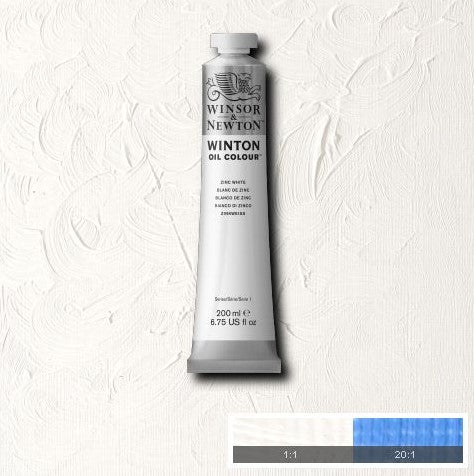 Winsor & Newton Winton Oil Paint Zinc White 200ml