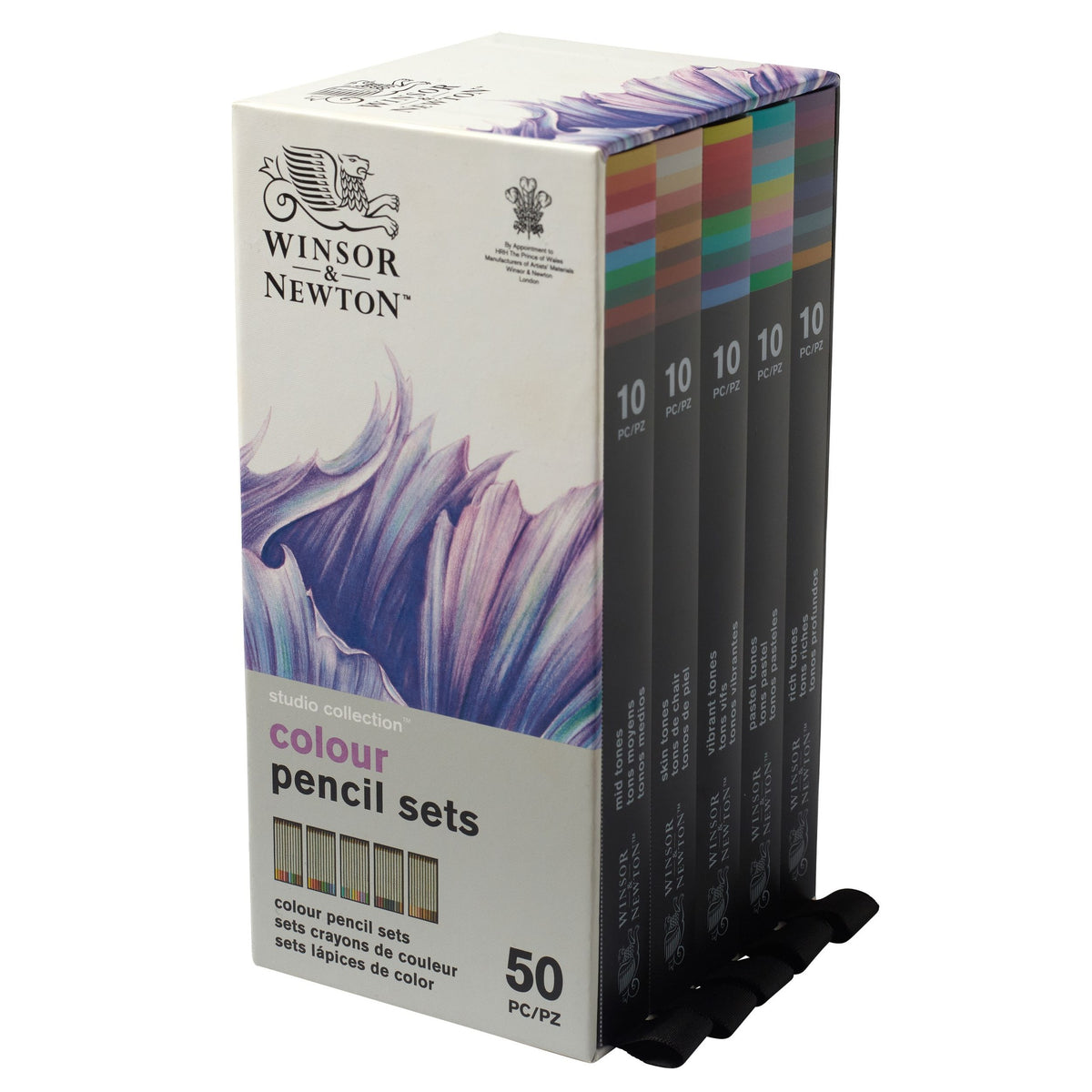 WINSOR & NEWTON STUDIO COLLECTION COLOURED PENCIL DRAWERS SET 50
