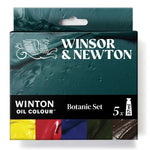 WINSOR & NEWTON WINTON OIL PAINT 37ML BOTANIC TUBES SET 5