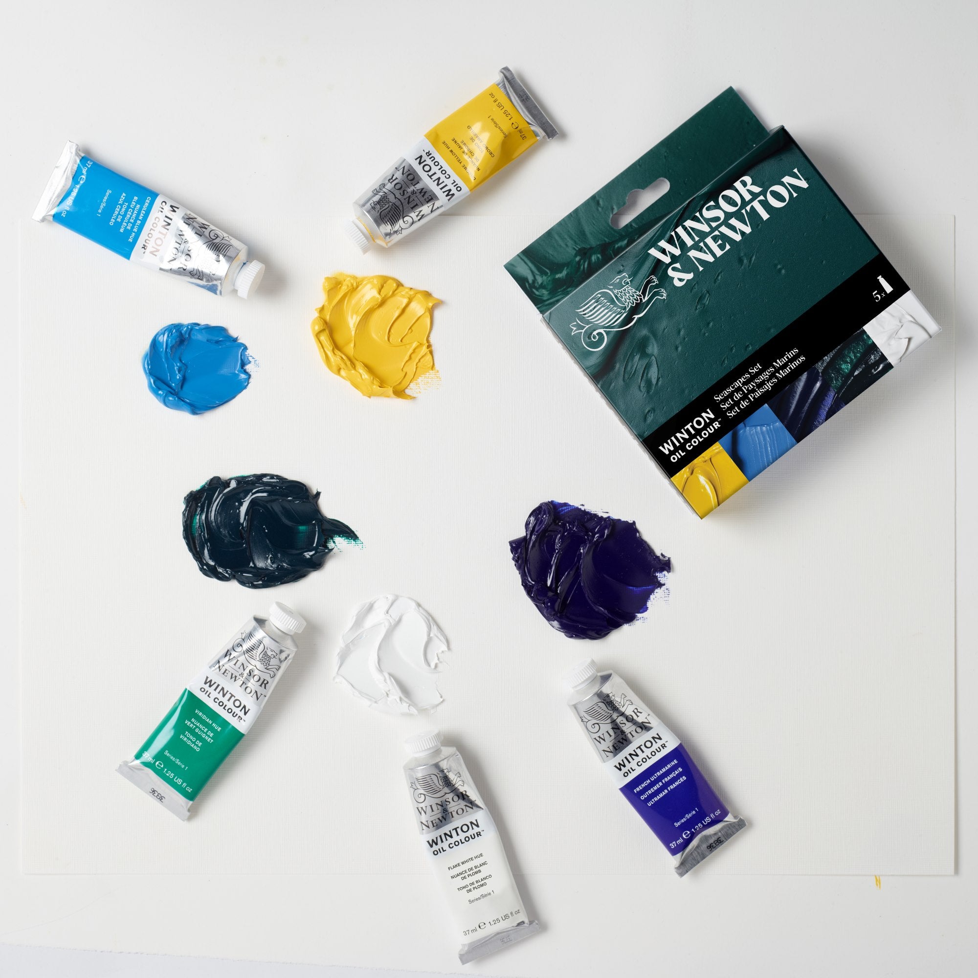 WINSOR & NEWTON WINTON OIL 37ML TUBE SEASCAPES SET 5