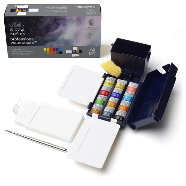 Winsor & Newton Professional Watercolour Paint Field Pocket Set 12 SET