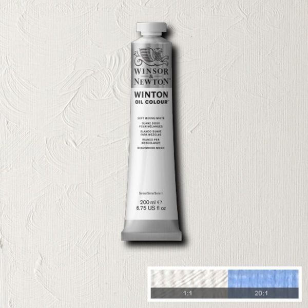 Winsor & Newton Winton Oil Paint Soft Mixing White 200ml