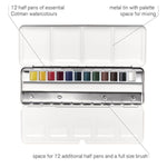 Winsor & Newton Cotman Watercolour Paint Customisable 1/2 Pan Tin Set 12 SET