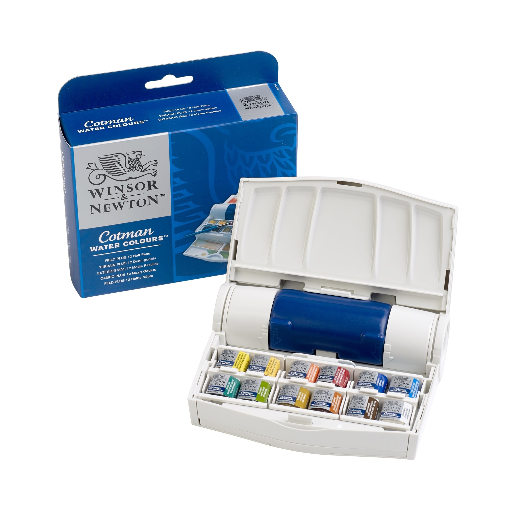 WINSOR & NEWTON COTMAN WATERCOLOUR PAINT FIELD PLUS SET