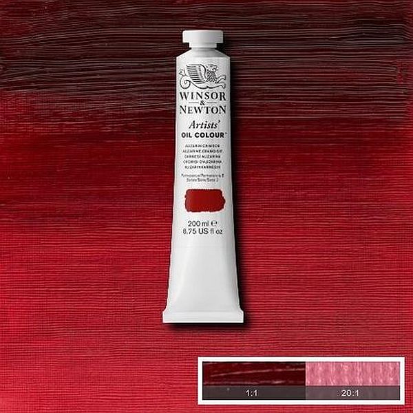 Winsor & Newton Artists Oil Paint Alizarin Crimson S2 200ml