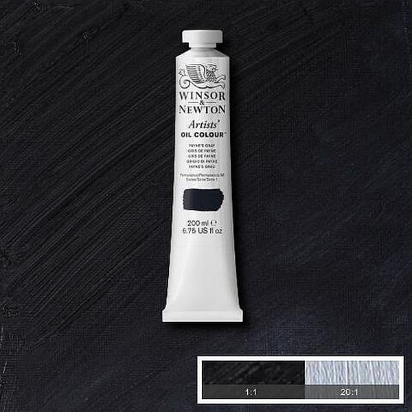 Winsor & Newton Artists Oil Paint Paynes Grey S1 200ml