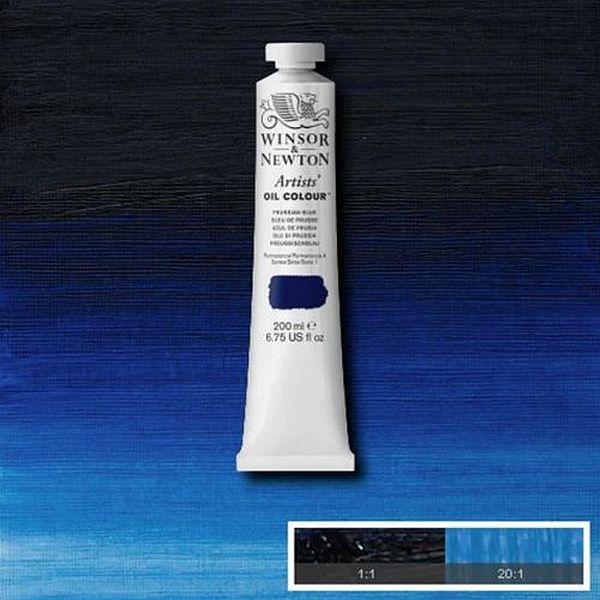 Winsor & Newton Artists Oil Paint Prussian Blue S1 200ml