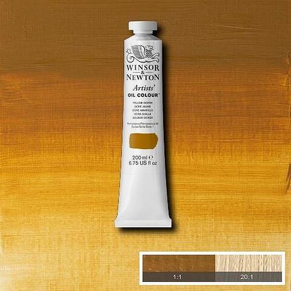 Winsor & Newton Artists Oil Paint Yellow Ochre S1 200ml