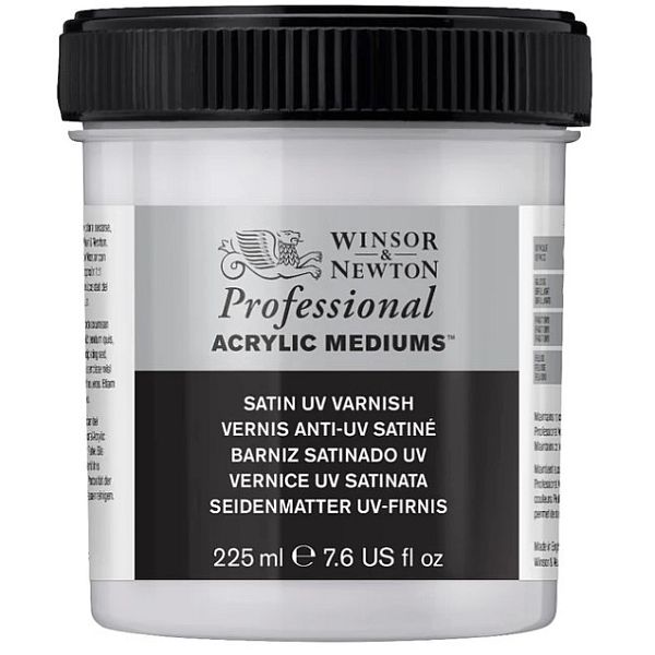 Winsor & Newton Acrylic Medium Professional Satin UV Varnish 225ml