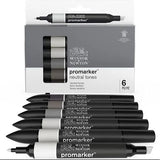 Winsor & Newton Promarker Neutral Tones Set 6 SET