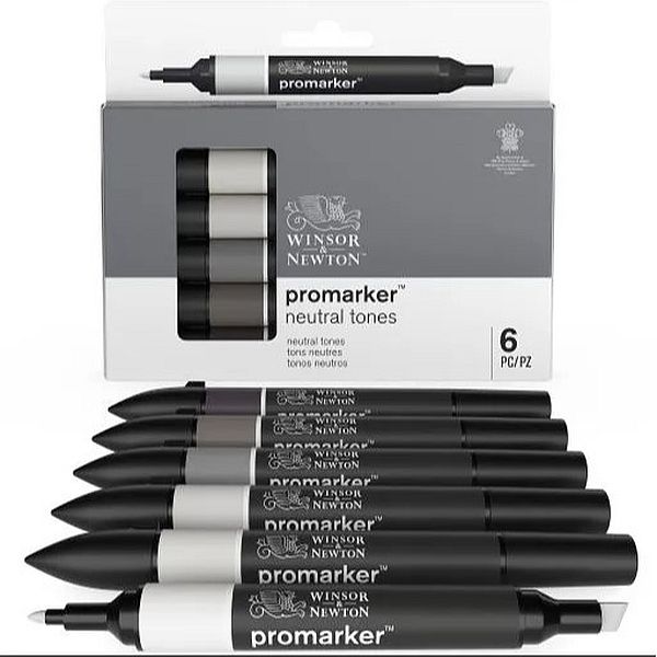 Winsor & Newton Promarker Neutral Tones Set 6 SET